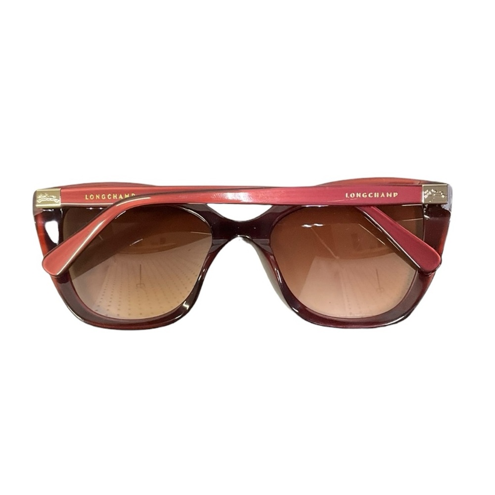 😎 Longchamp Cat-Eye Sunglasses Pink Acetate 🕶️ NIB‎ - Picture 3 of 8